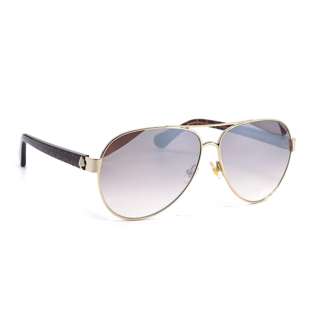 NEW KATE SPADE GENEVA/S EYR GOLD PINK AVIATOR WOMEN'S SUNGLASSES - Picture 3 of 13